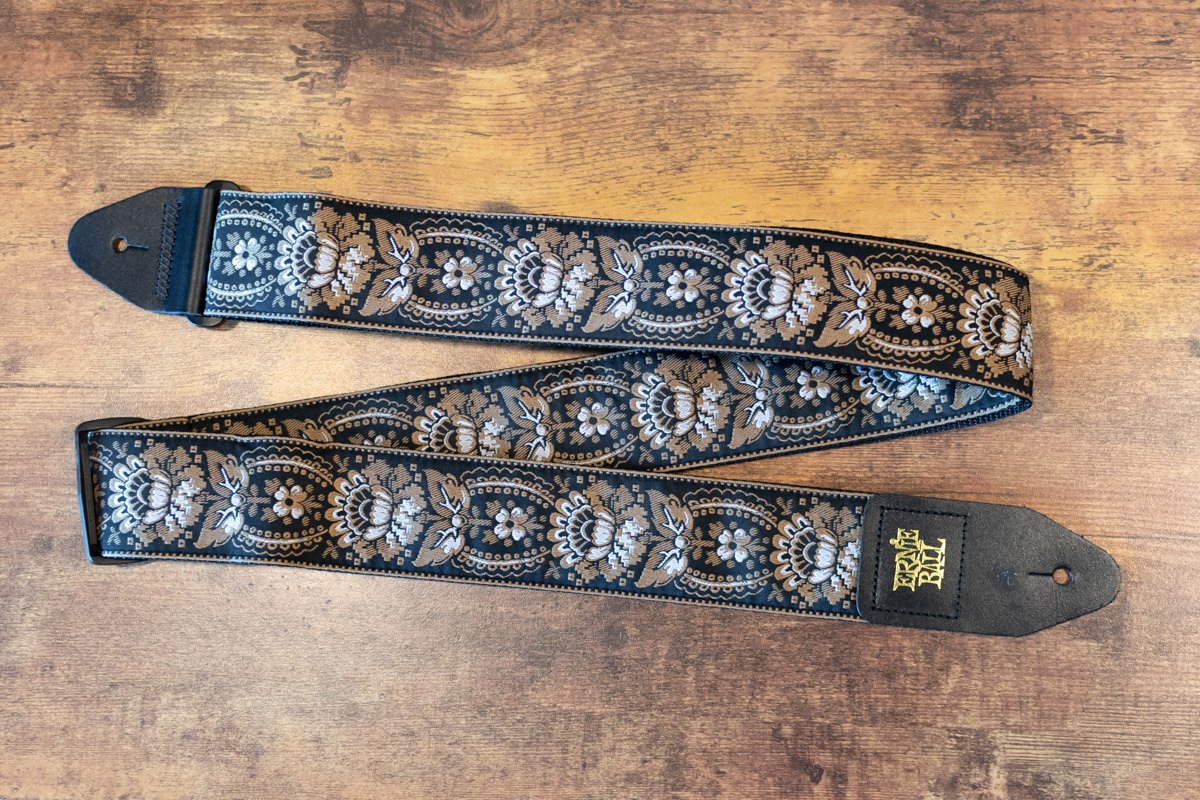 Ernie Ball P04151 Royal Orleans Jacquard Guitar Strap - Gold