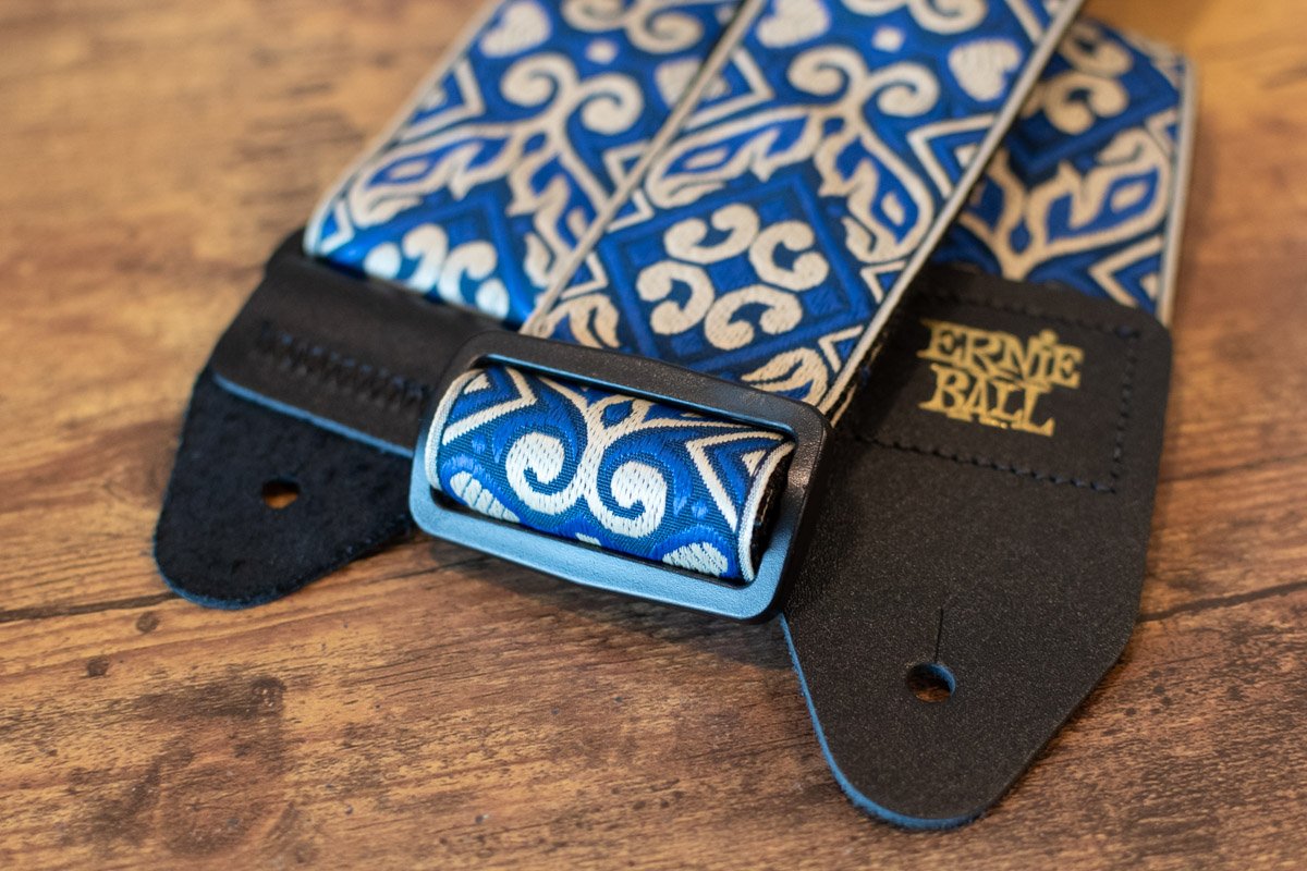 Ernie Ball P04165 Tribal Blue Jacquard Guitar Strap