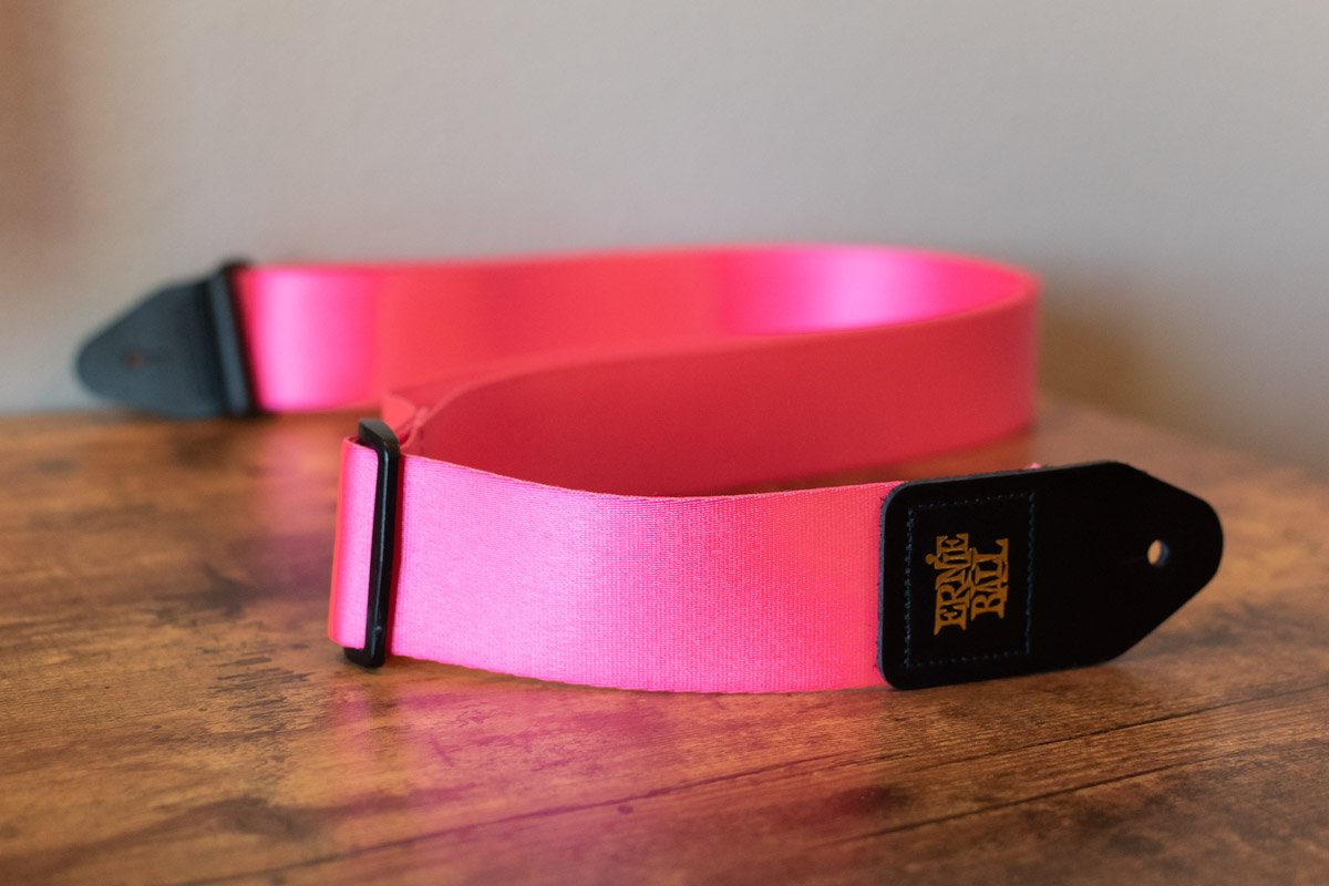 Ernie Ball P05321 Neon Pink Premium Guitar Strap