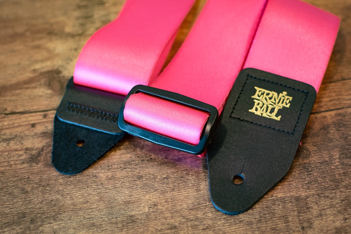 Ernie Ball P05321 Neon Pink Premium Guitar Strap