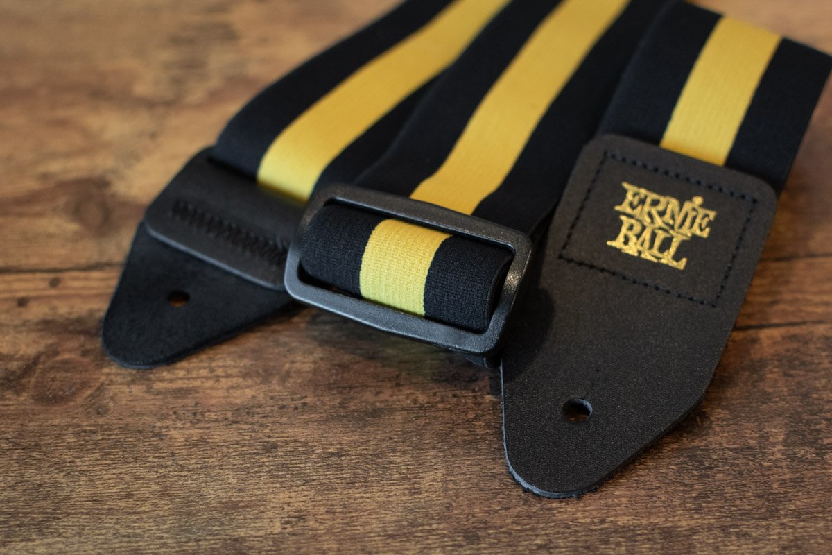 new ERNIE BALL P05328 STRETCH COMFORT RACER YELLOW GUITAR STRAP haggertys 4