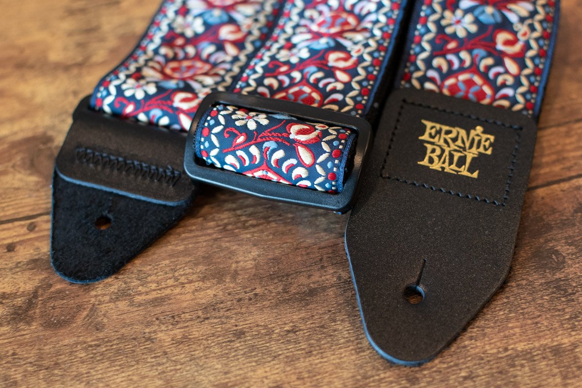 new ERNIE BALL ROYAL BLOOM JACQUARD GUITAR STRAP haggertys 4