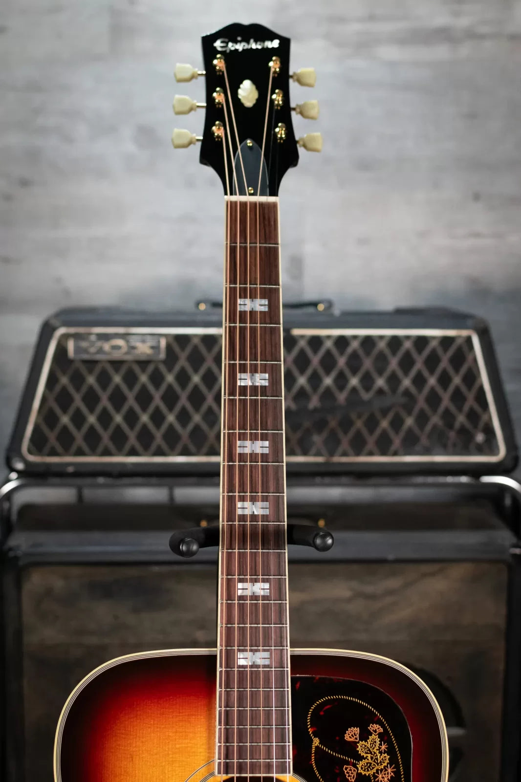 Epiphone USA Frontier Acoustic/Electric Guitar - Frontier Burst with Hardshell Case