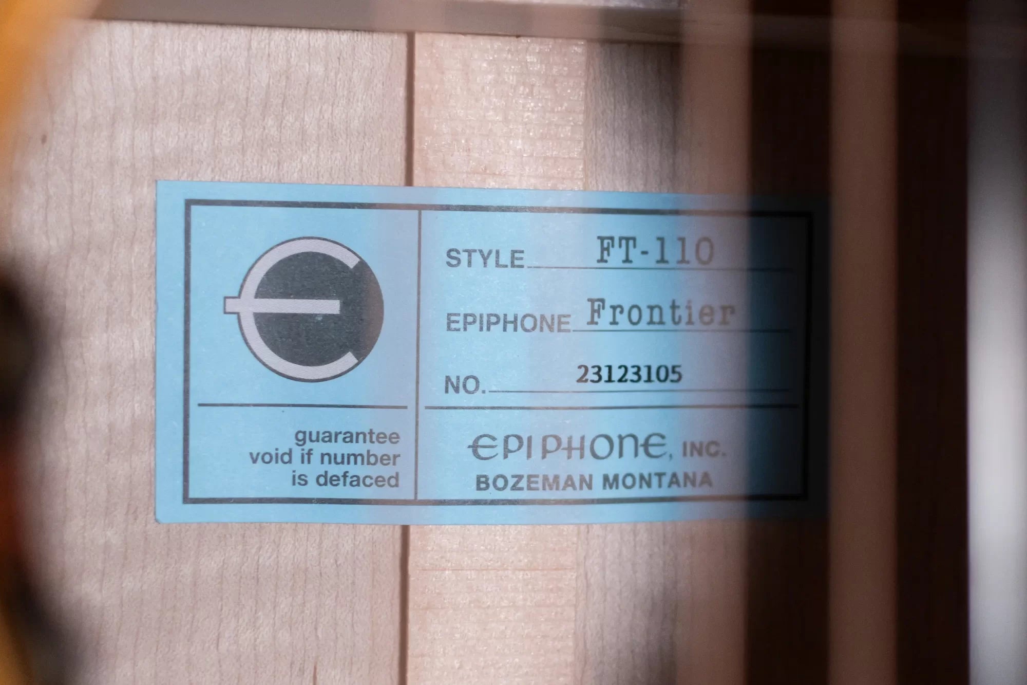 Epiphone USA Frontier Acoustic/Electric Guitar - Frontier Burst with Hardshell Case