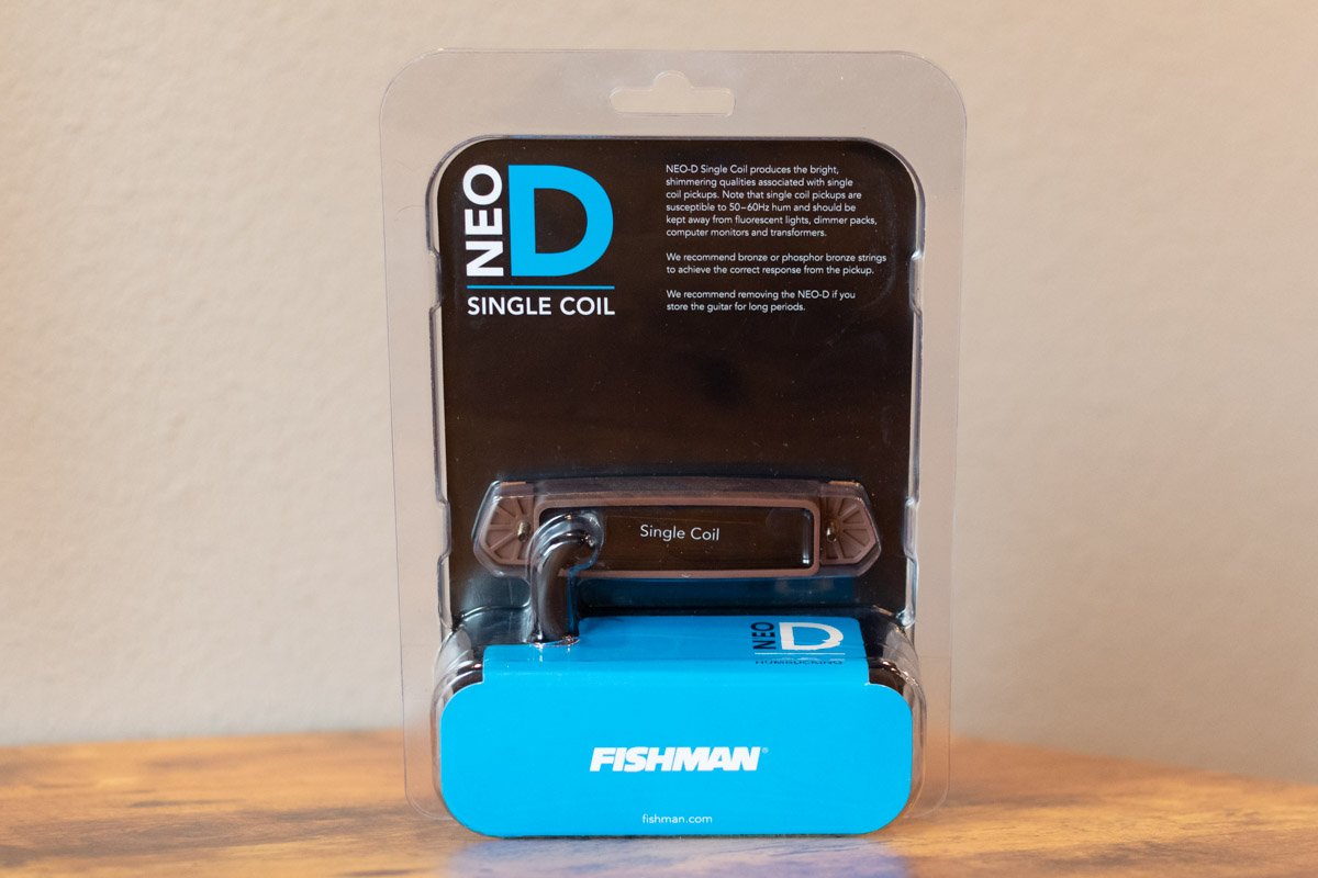 Fishman Neo-D Single Coil Pickup, Woodgrain - PRO-NEO-D04