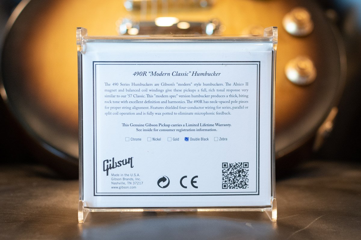 Gibson 490R Modern Classic Guitar Pickup - Double Black - Neck Position