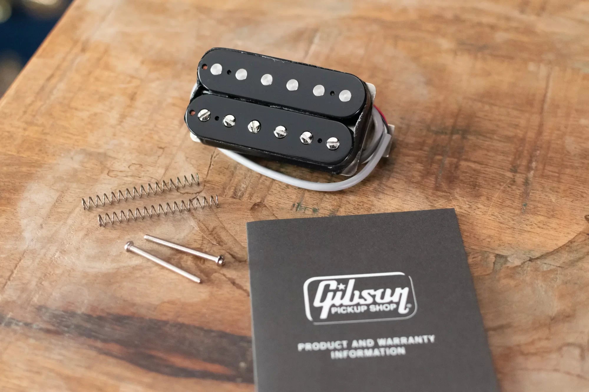 Gibson 498T "Hot Alnico" Pickup - Treble, Double Black, 4-conductor, Potted, Alnico V