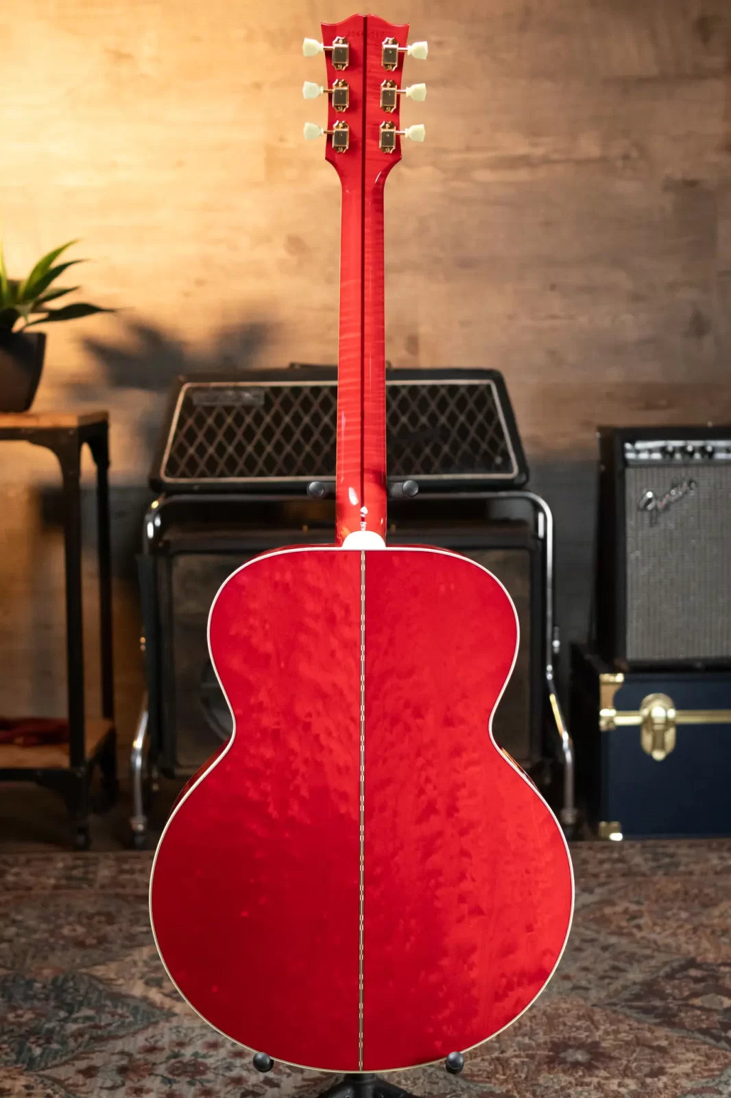 Gibson Custom SJ-200 Original Acoustic/Electric Guitar - Quilt Cherry with Hardshell Case