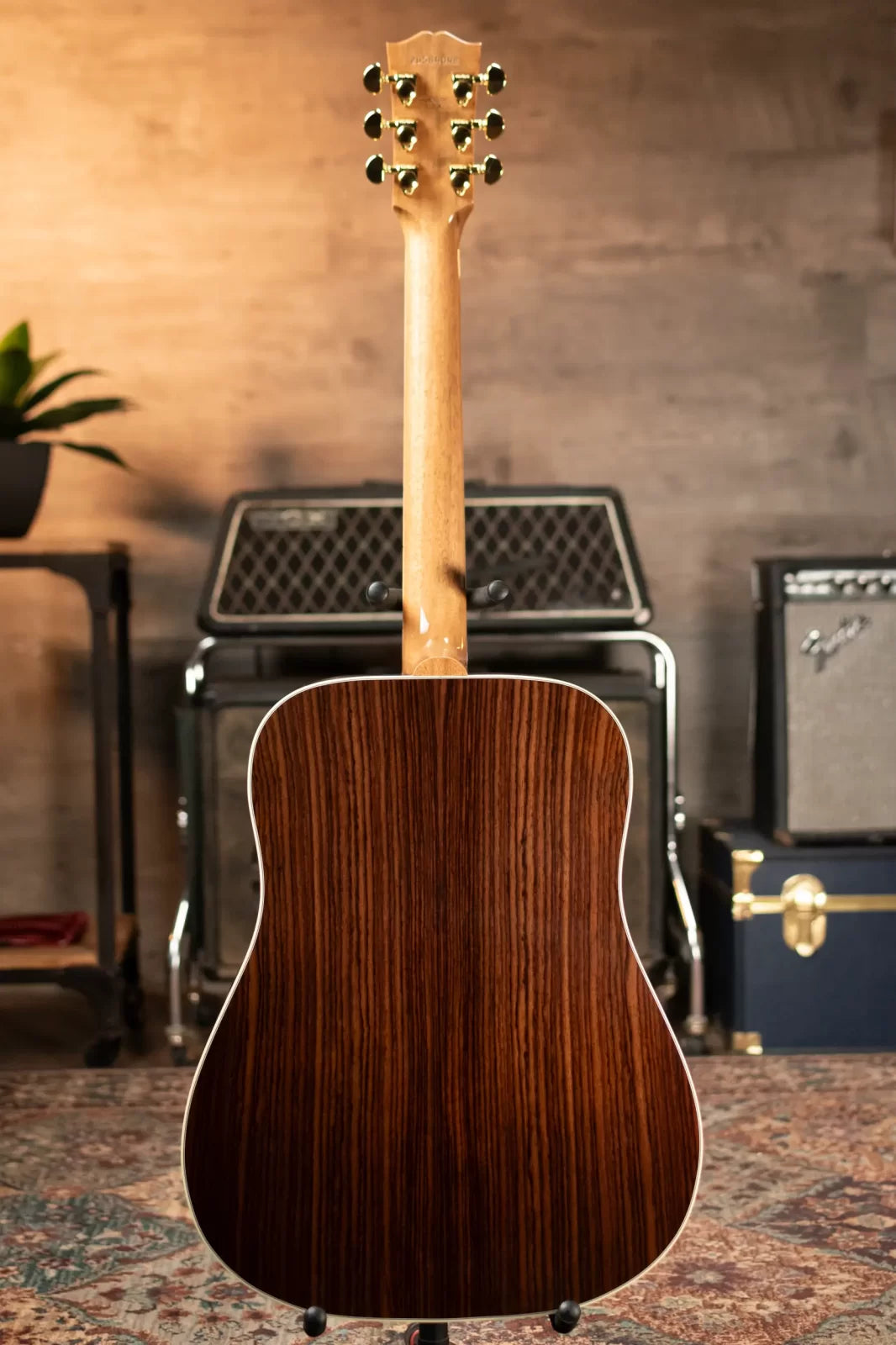 Gibson Hummingbird Standard Rosewood Lefty Acoustic/Electric Guitar - Rosewood Burst with Hardshell Case