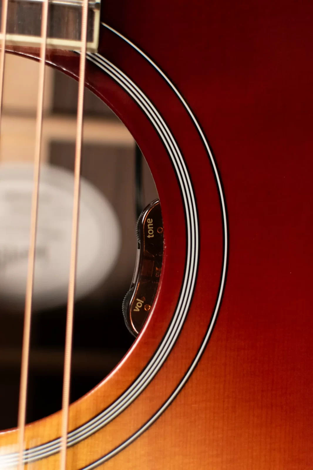 Gibson Hummingbird Standard Rosewood Lefty Acoustic/Electric Guitar - Rosewood Burst with Hardshell Case