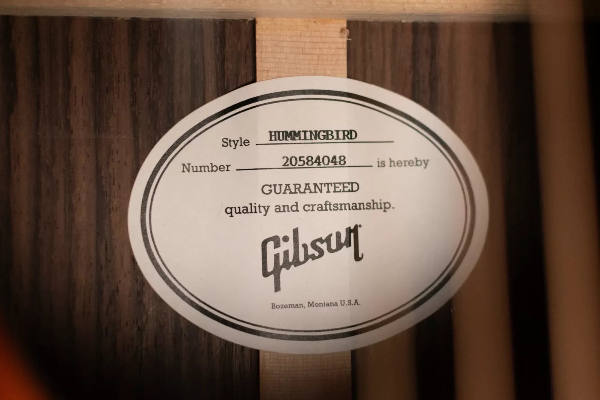 Gibson Hummingbird Standard Rosewood Lefty Acoustic/Electric Guitar - Rosewood Burst with Hardshell Case