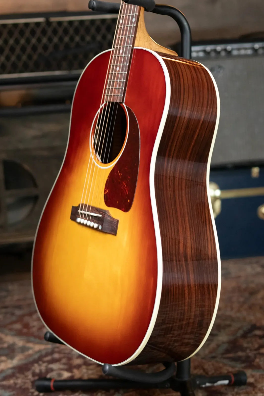 Gibson J-45 Standard Rosewood Acoustic/Electric Guitar - Rosewood Burst with Hardshell Case