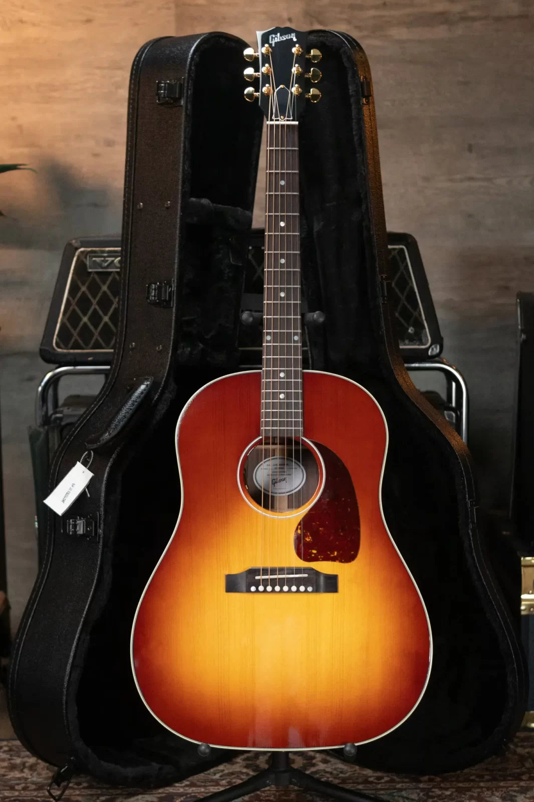 Gibson J-45 Standard Rosewood Acoustic/Electric Guitar - Rosewood Burst with Hardshell Case