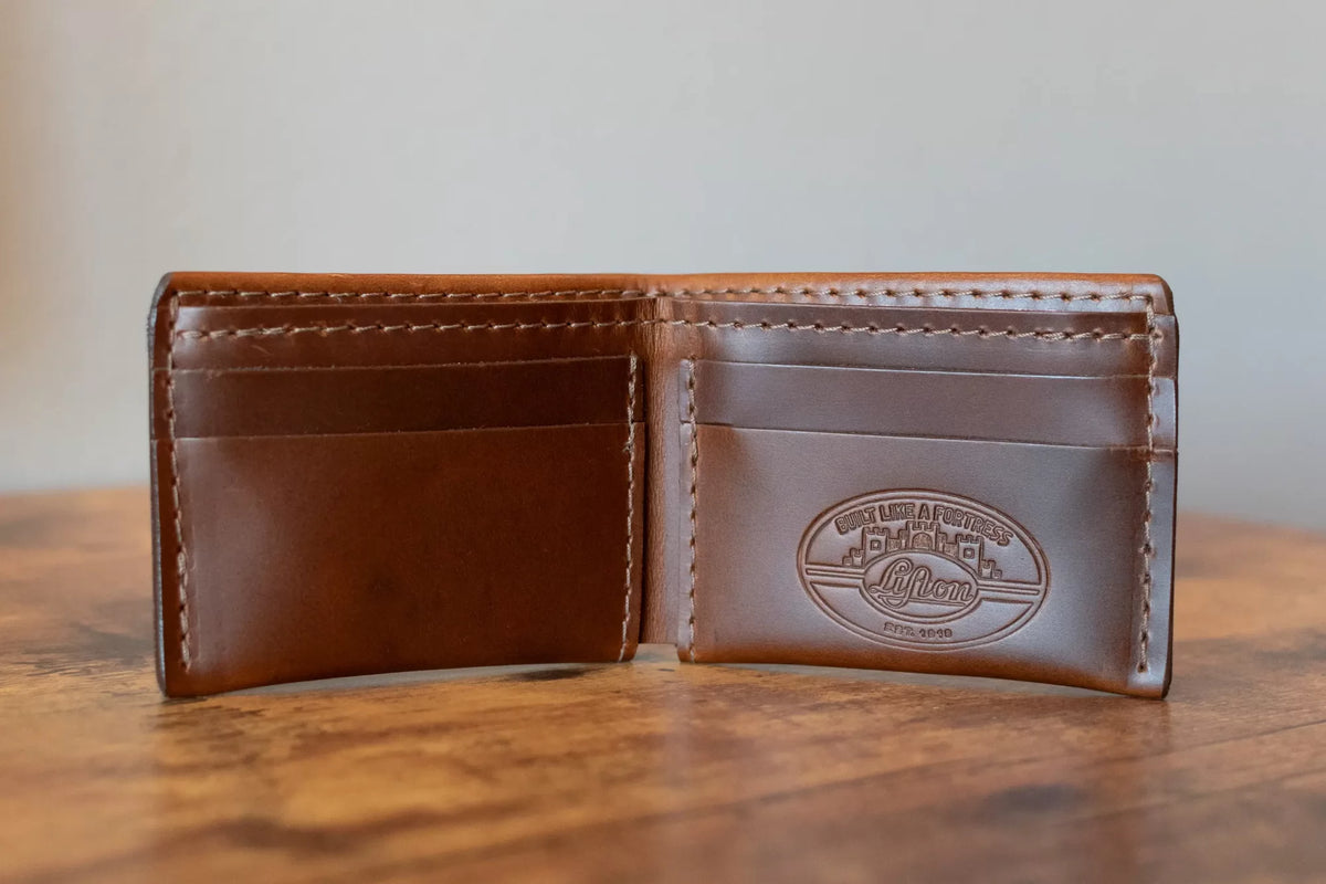 new Gibson Lifton Leather Wallet Brown haggertys 3