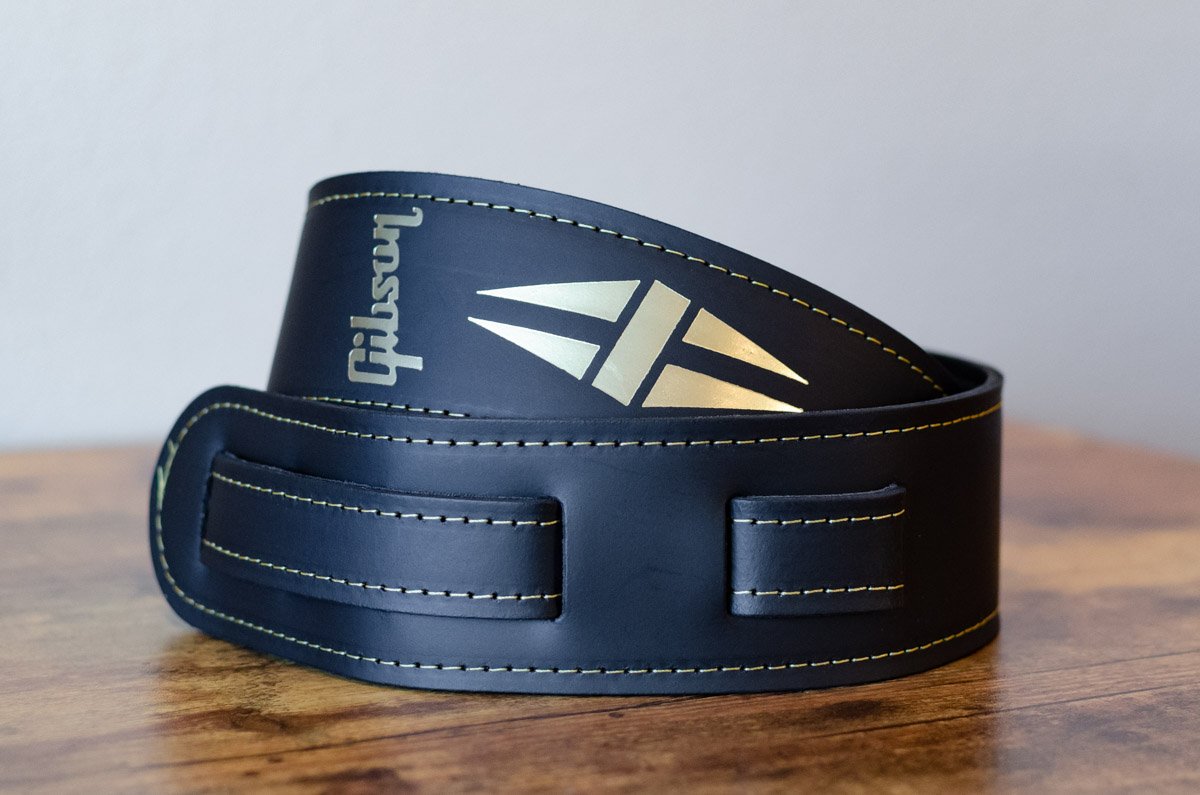 new Gibson Split Diamond Strap Black haggertys 2