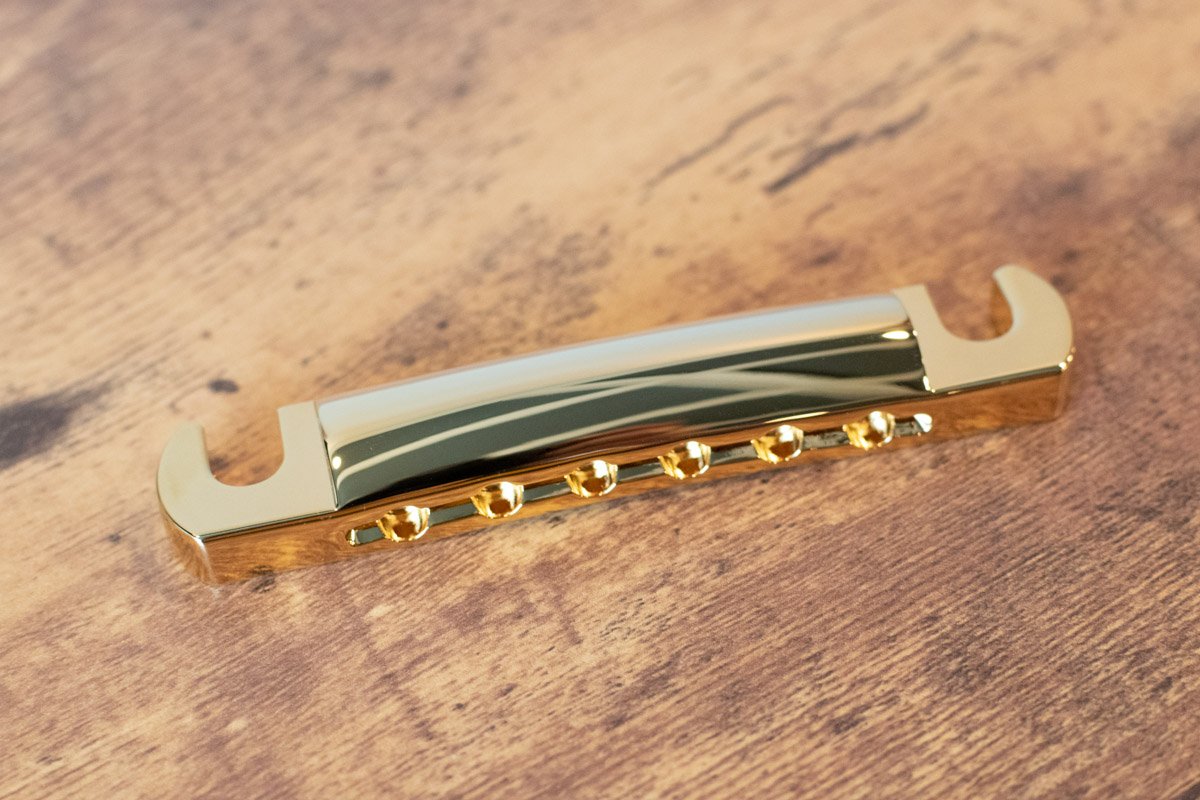 new Gibson Stop Bar Tailpiece Gold haggertys 03
