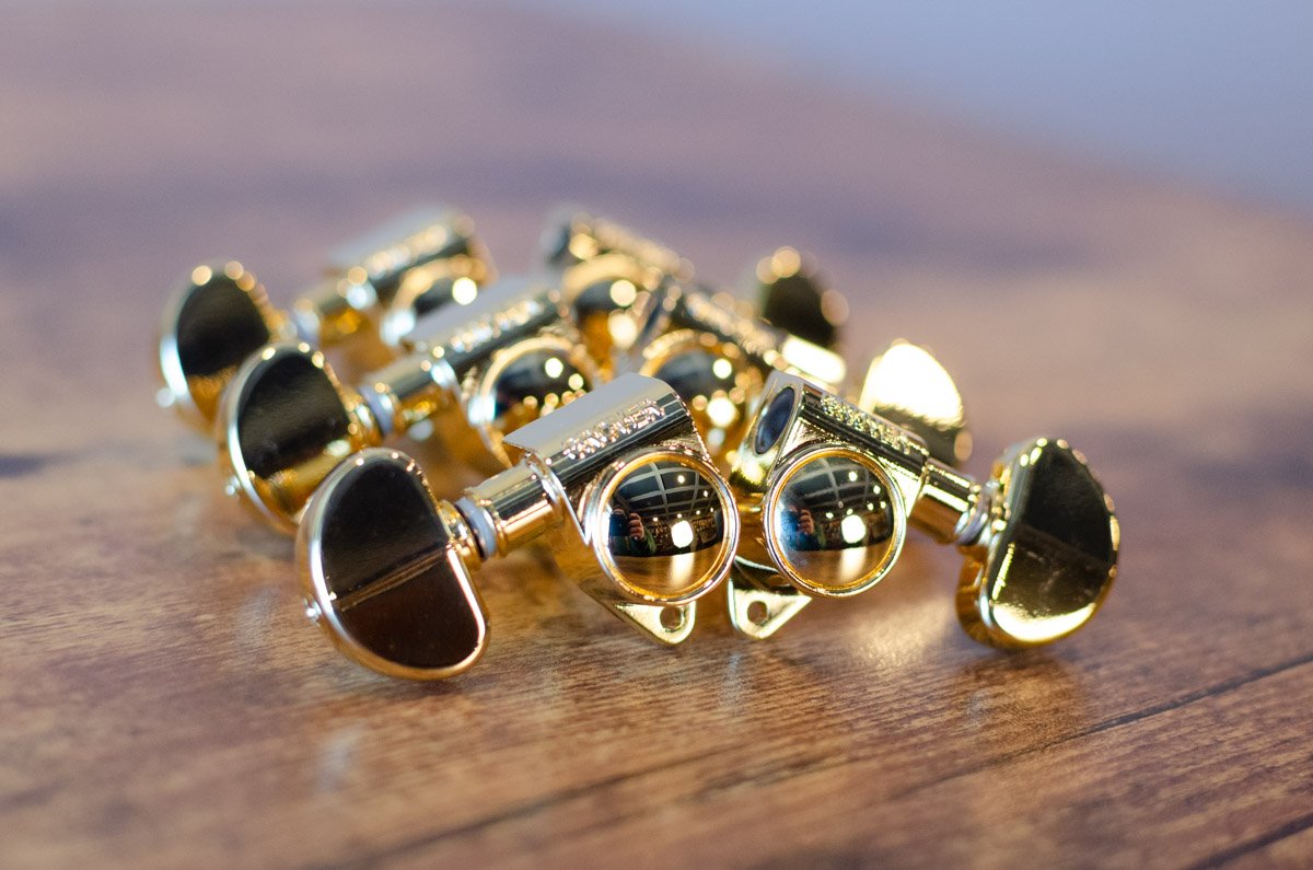 Grover Original Rotomatic Tuning Machines 3 x 3 Gold