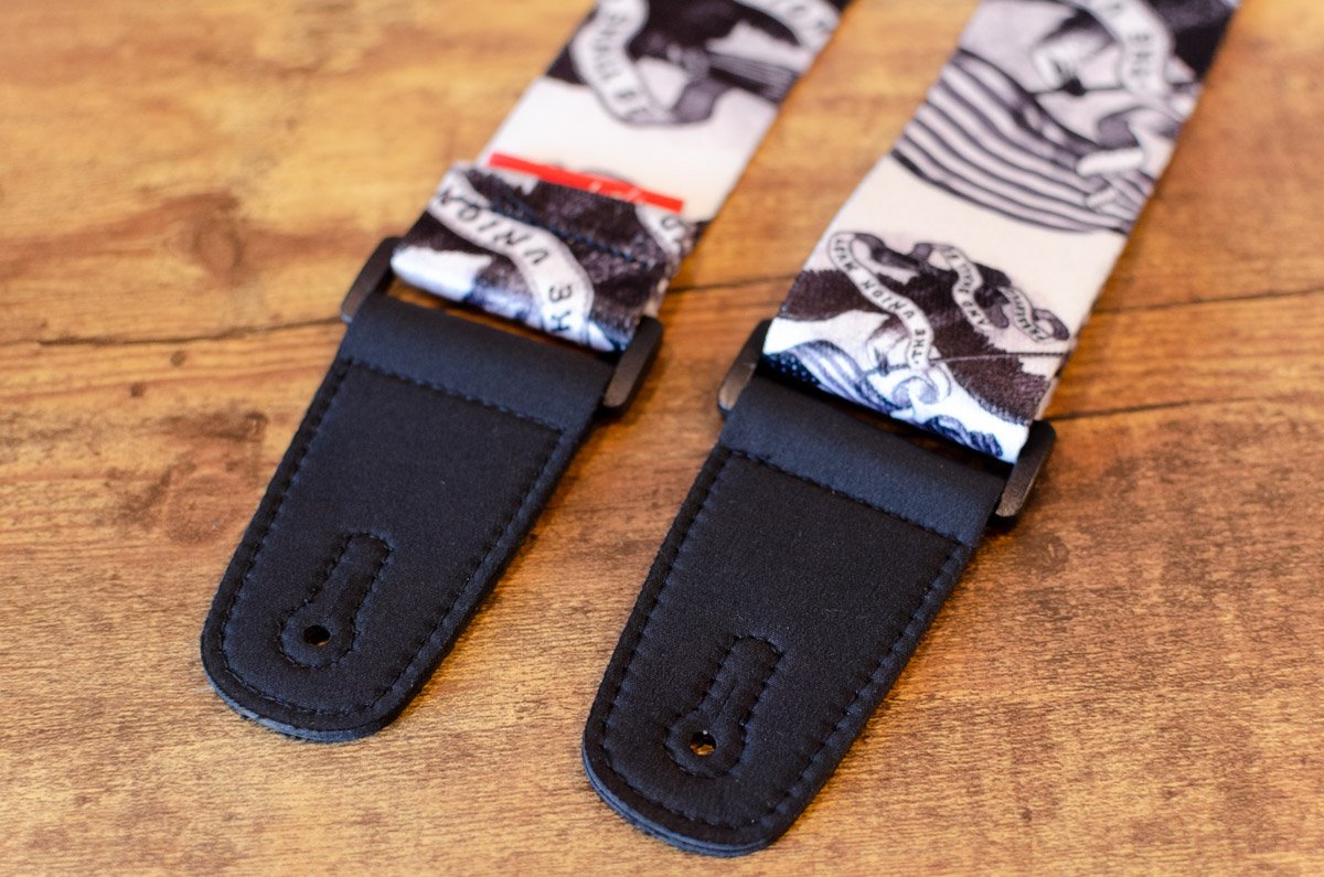 new HENRY HELLER 2 SUBLIMATION GUITAR STRAP US ARMY UNION WHITE haggertys 5
