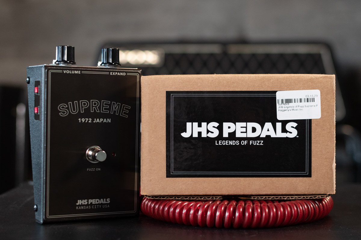 new JHS Legends of Fuzz Supreme Fuzz Pedal haggertys 6