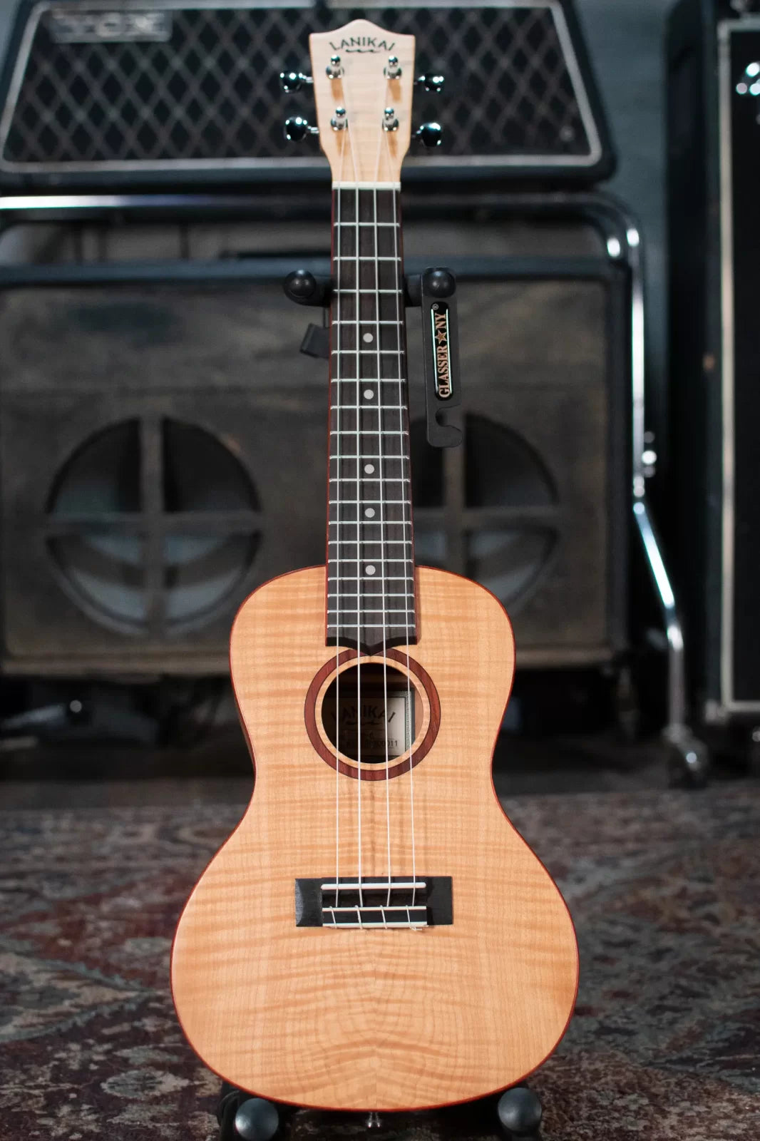 Lanikai FM-C Flame Maple Concert Ukulele with Gig Bag