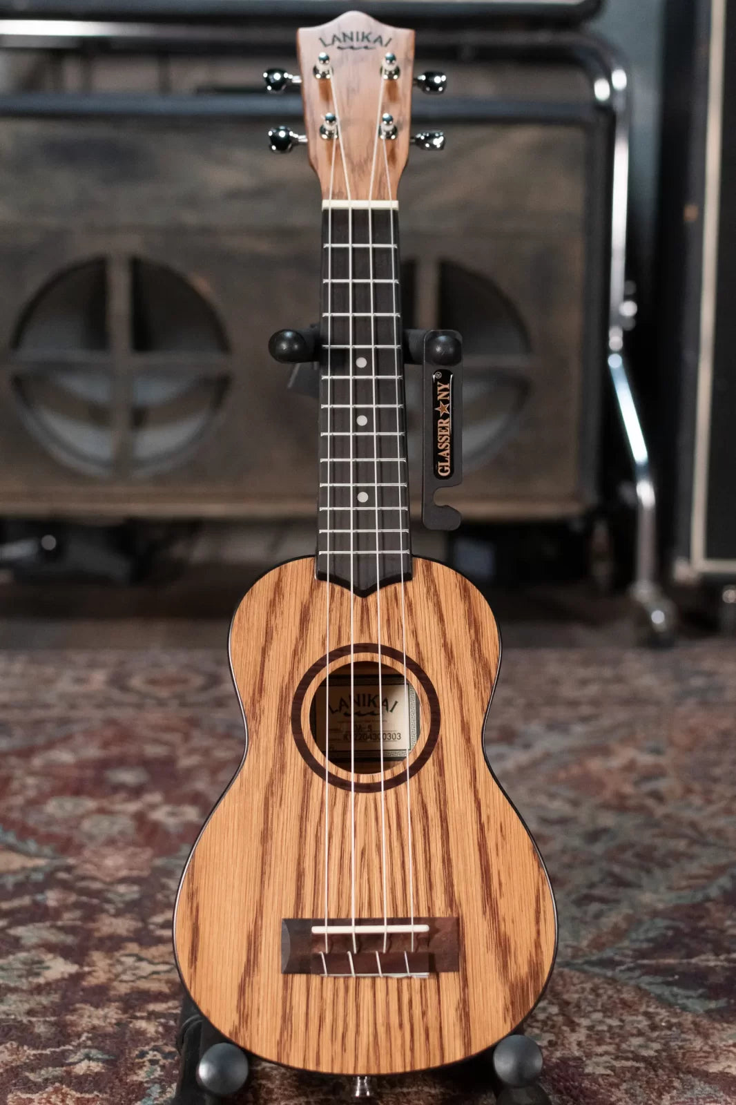 Lanikai OA-S Oak Soprano Satin Ukulele with Gig Bag