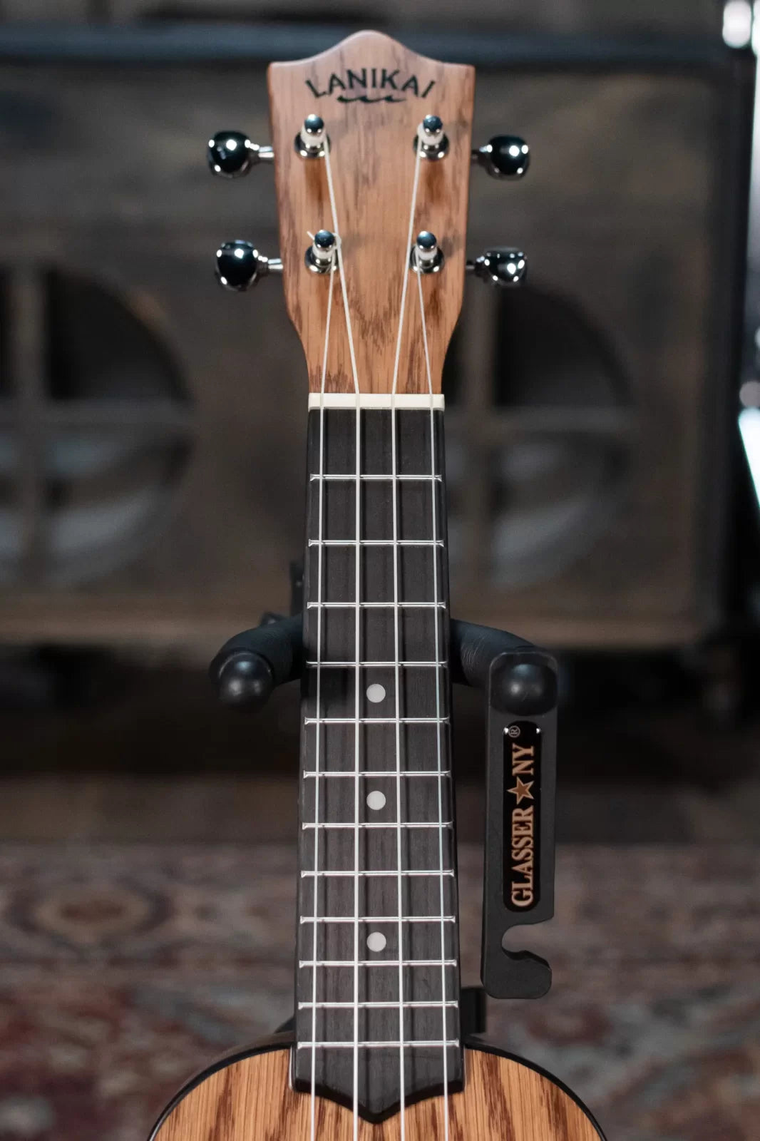 Lanikai OA-S Oak Soprano Satin Ukulele with Gig Bag