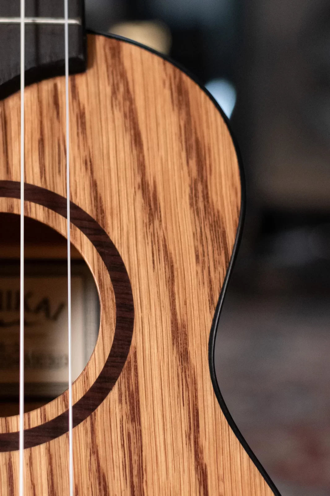 Lanikai OA-S Oak Soprano Satin Ukulele with Gig Bag