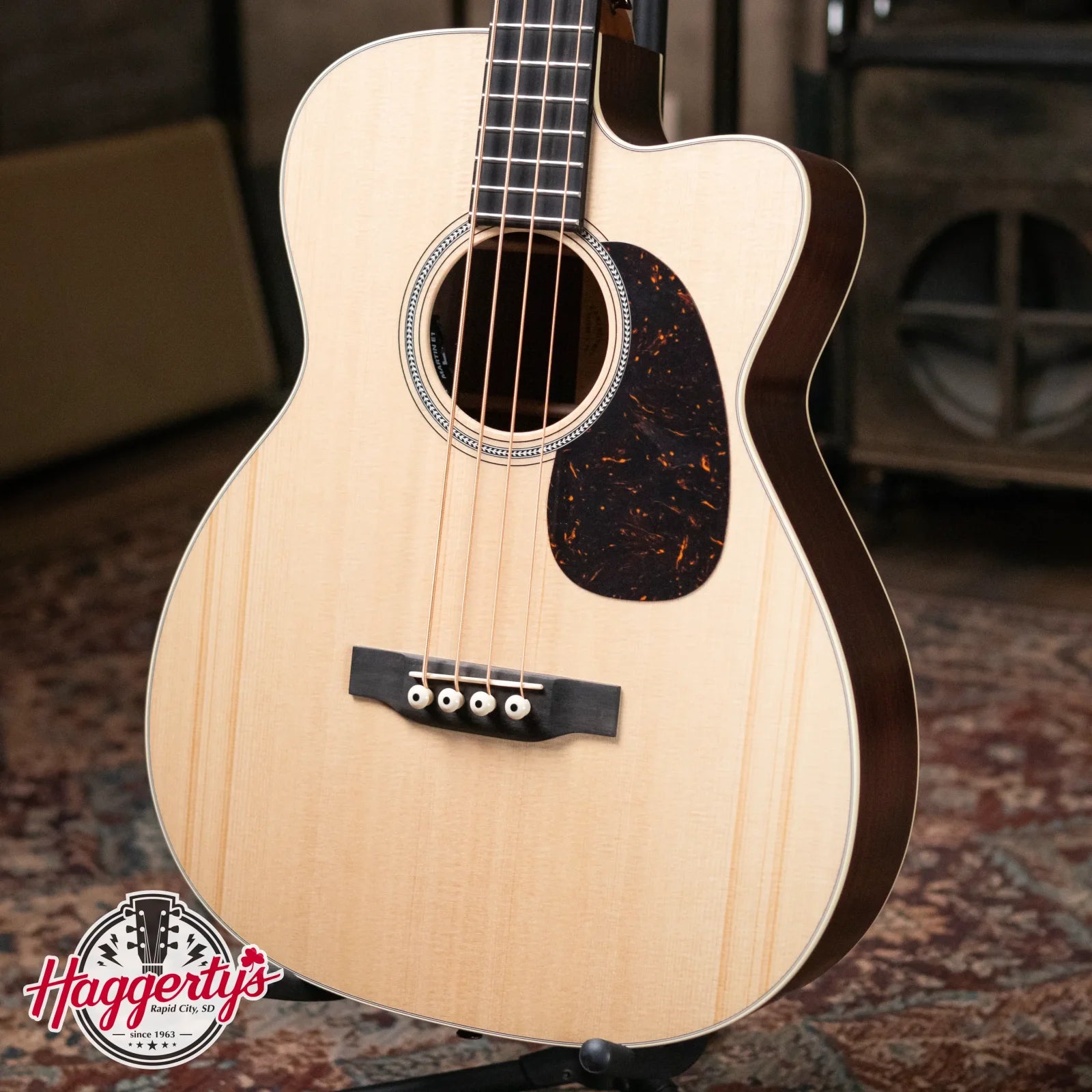 Martin BC-16E Rosewood Acoustic/Electric Bass with Gig Bag - Demo