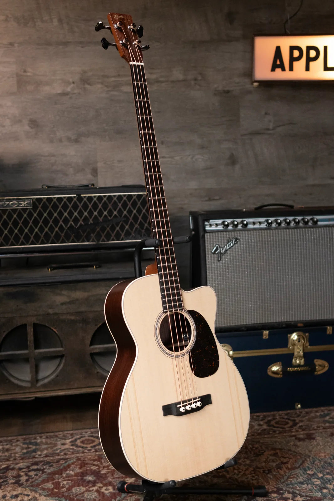 Martin BC-16E Rosewood Acoustic/Electric Bass with Gig Bag - Demo