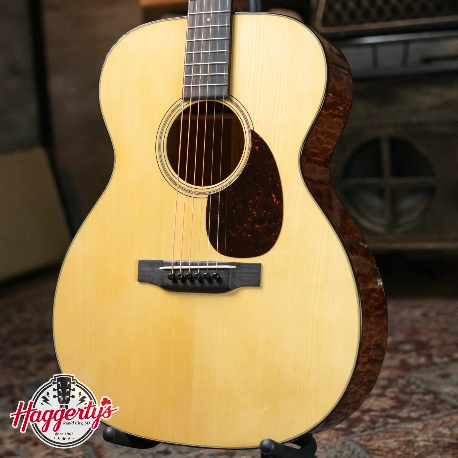 Martin Custom Shop 000-14F Old Style 18 Acoustic Guitar - Quilted Sapele with Hardshell Case