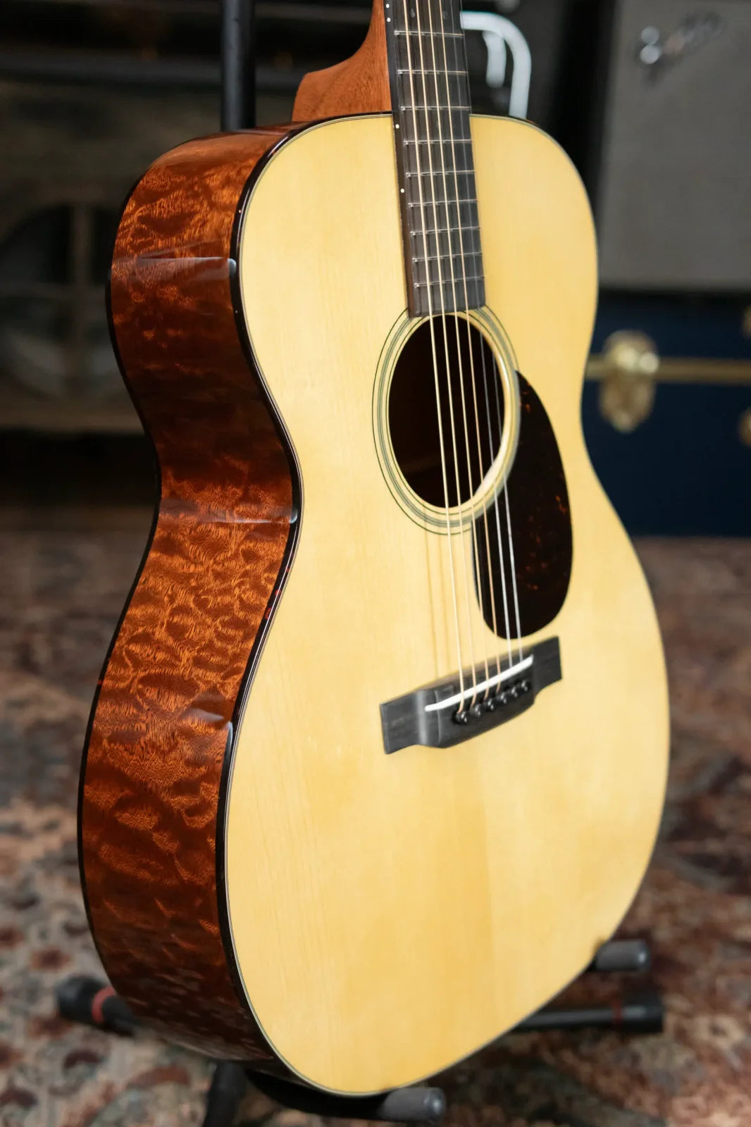 Martin Custom Shop 000-14F Old Style 18 Acoustic Guitar - Quilted Sapele with Hardshell Case