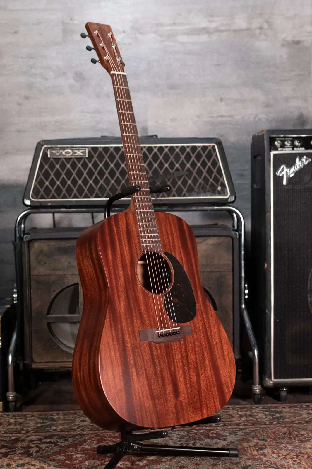 Martin D-15E Acoustic/Electric Guitar with Softshell Case
