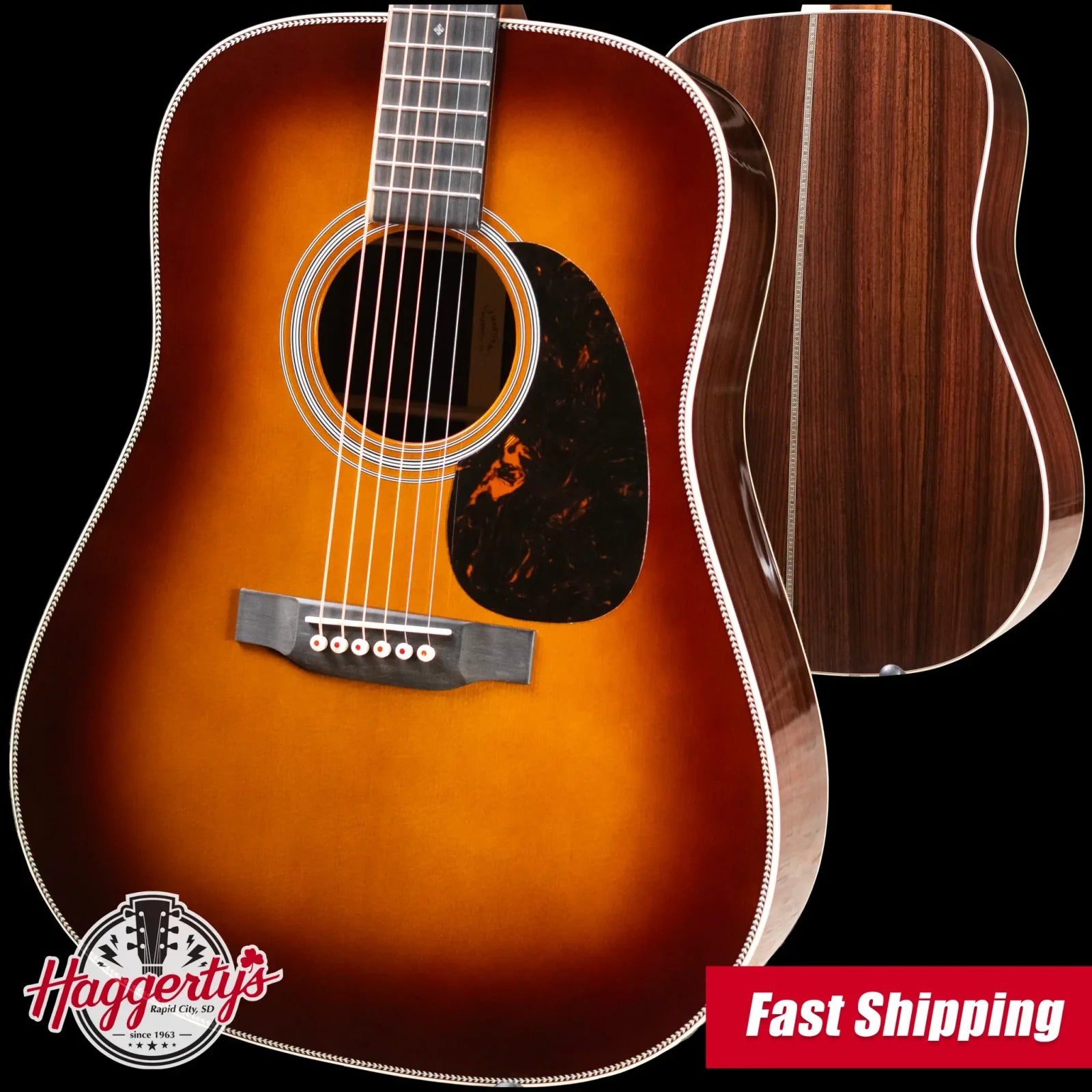 Martin HD-28 1933 Ambertone Dreadnought Acoustic Guitar with Hardshell Case