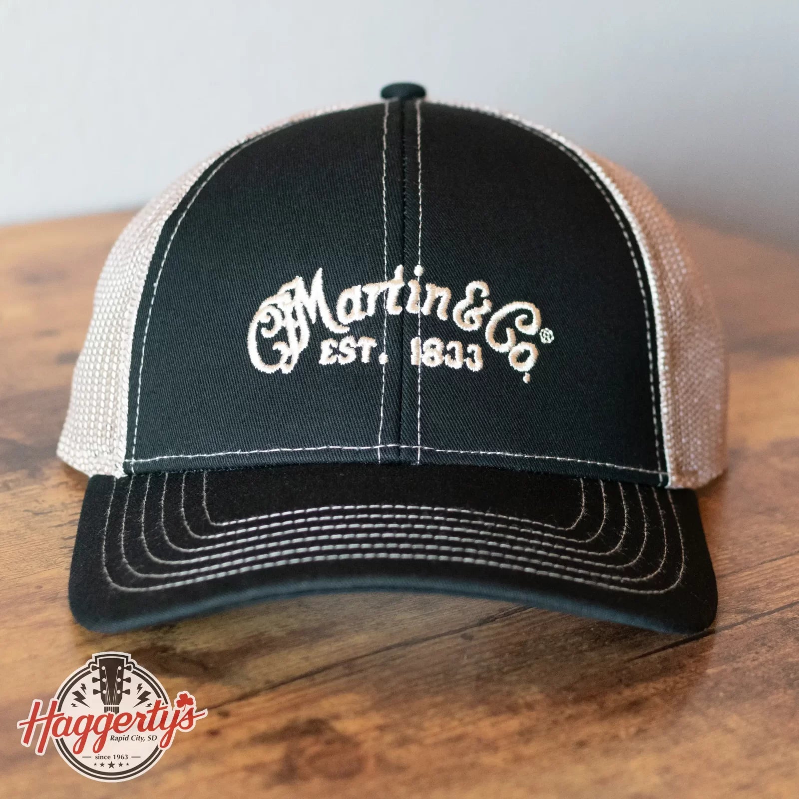 new Martin Trucker Hat Black Tan haggertys 1