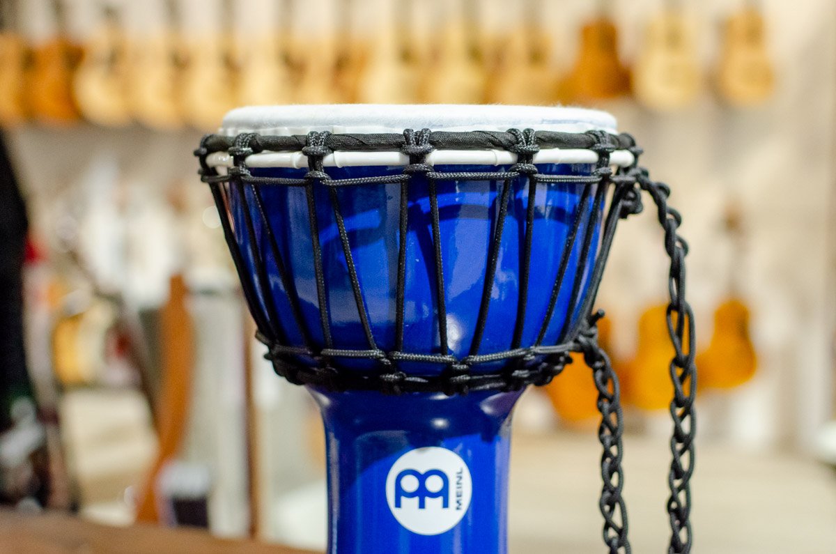 new Meinl 7 Junior Djembe Blue haggertys 3