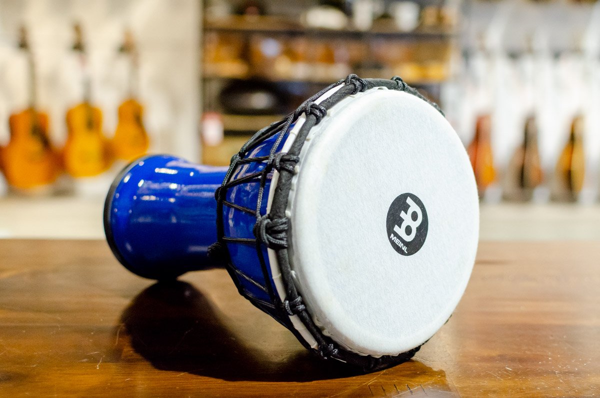 new Meinl 7 Junior Djembe Blue haggertys 4