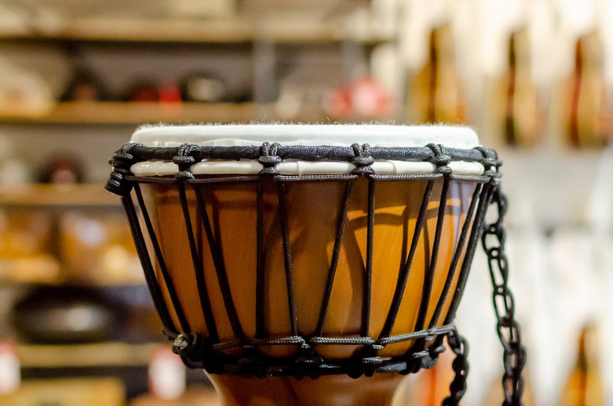 Meinl 7" Junior Djembe Twisted Amber