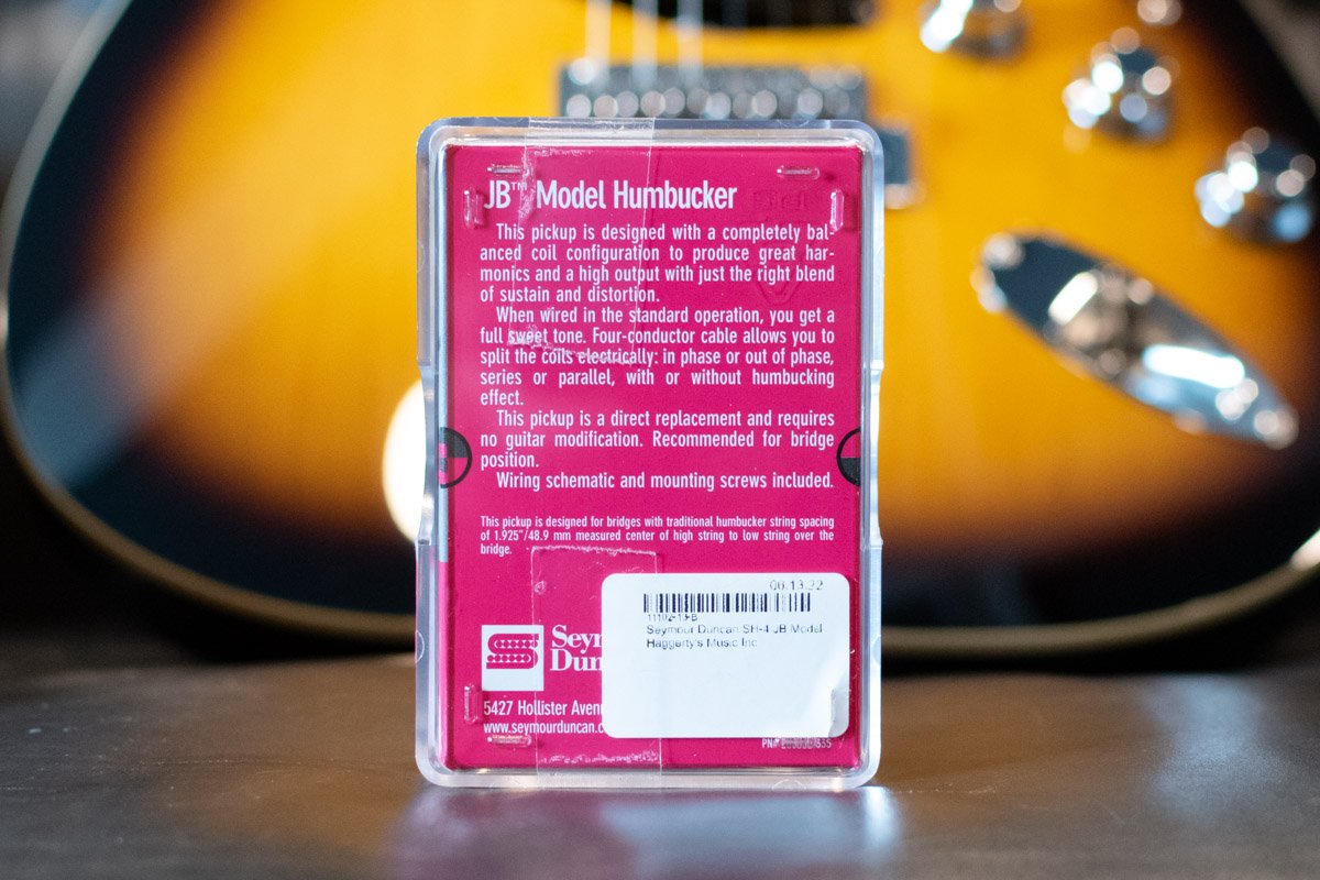 Seymour Duncan SH-4 JB Model Bridge Pickup - Black