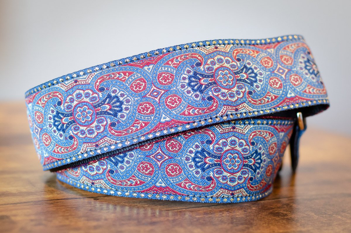 Souldier Classic Series Guitar Strap, Arabesque Indigo