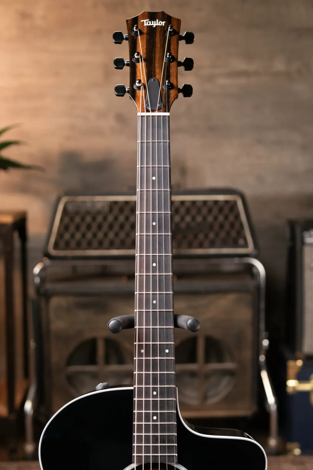 Taylor 214ce-BLK Plus Grand Auditorium Acoustic/Electric with Aerocase - Factory Demo