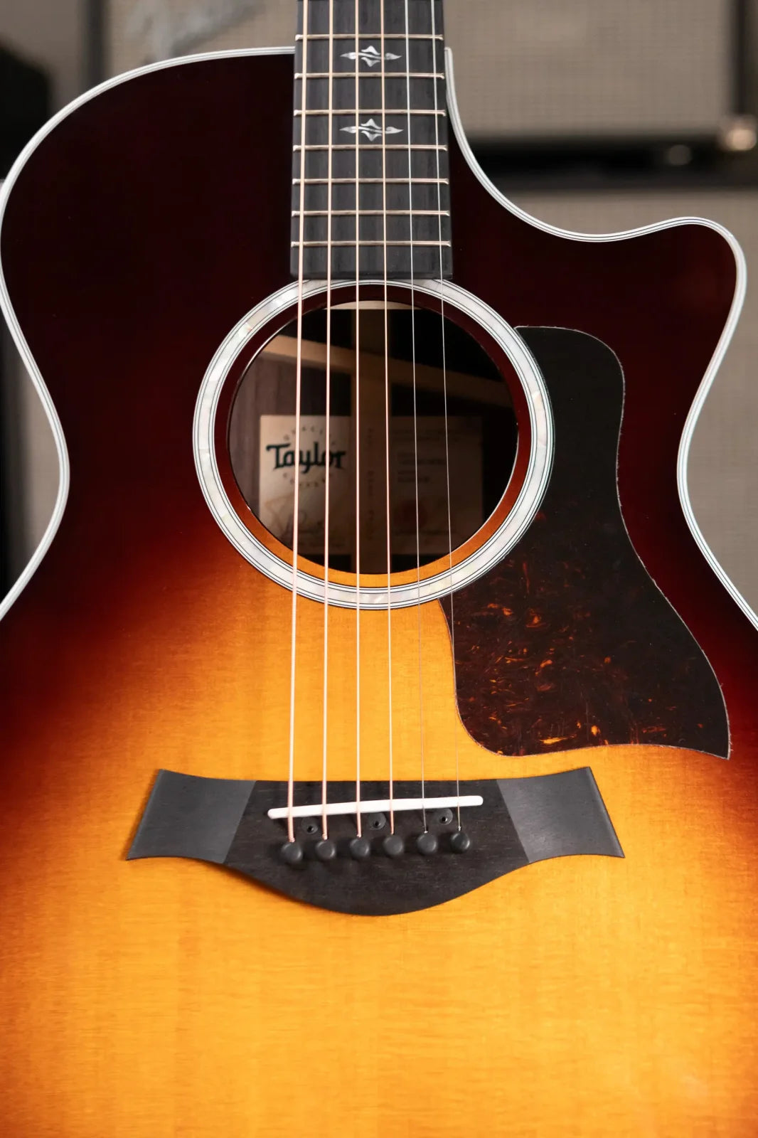 Taylor 412ce-R Grand Concert Acoustic/Electric - Tobacco Sunburst Top with Hardshell Case - Factory Demo
