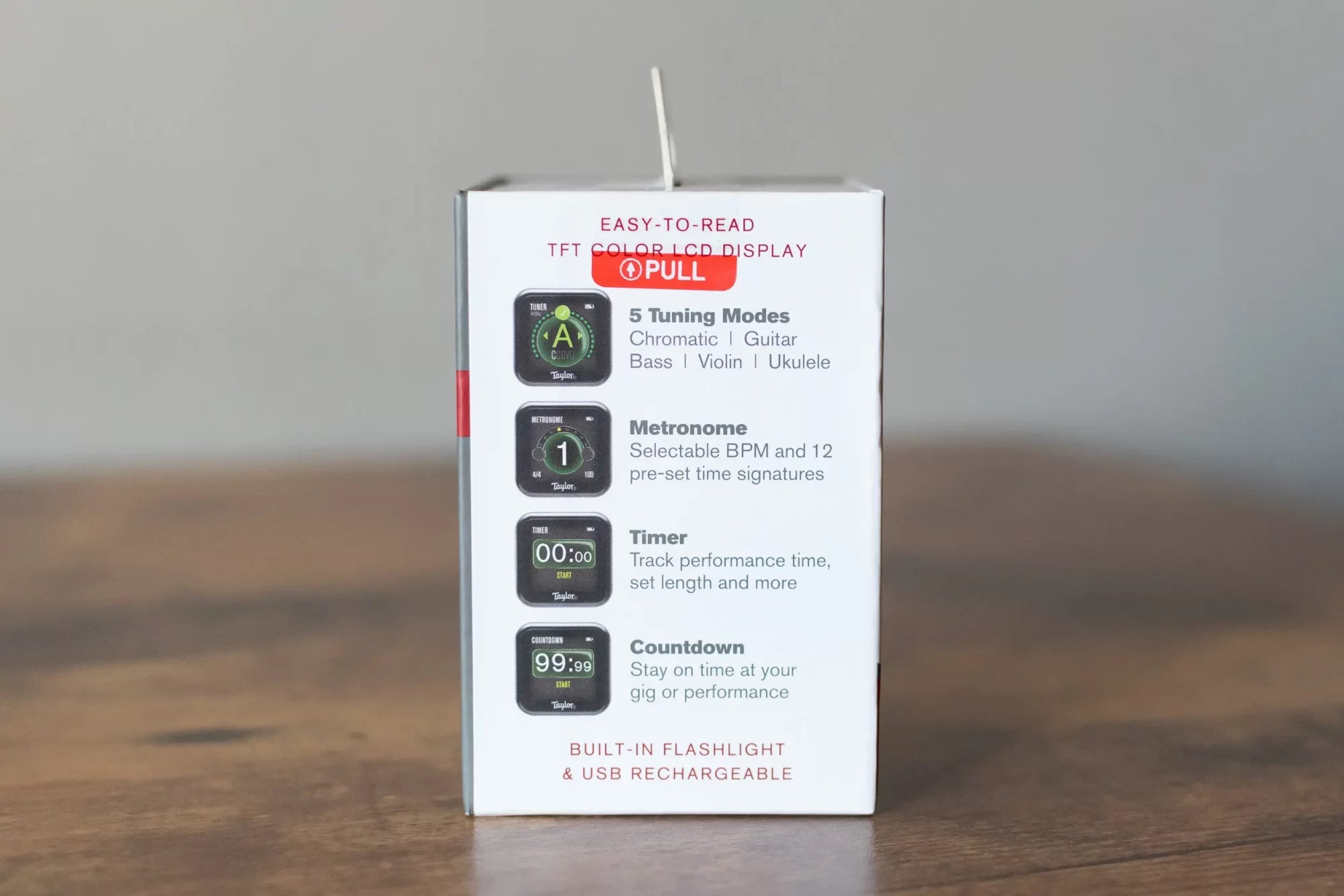 Taylor Beacon Clip-On Digital 5-Way Accessory Tuner