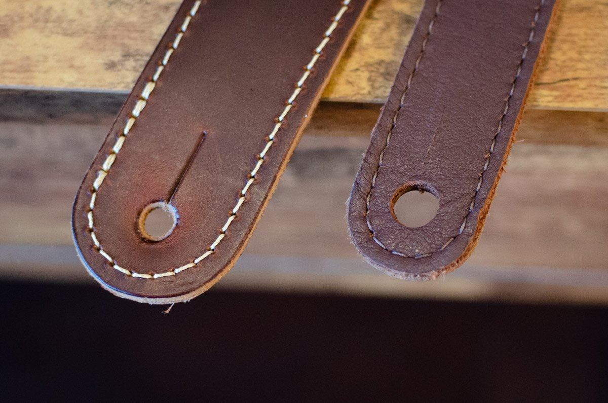 Taylor Century Strap,Cordovan Leather, 2.5", Cordovan/Cream/Cordovan