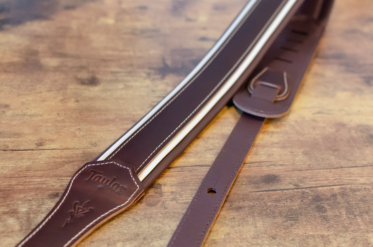Taylor Century Strap,Cordovan Leather, 2.5", Cordovan/Cream/Cordovan