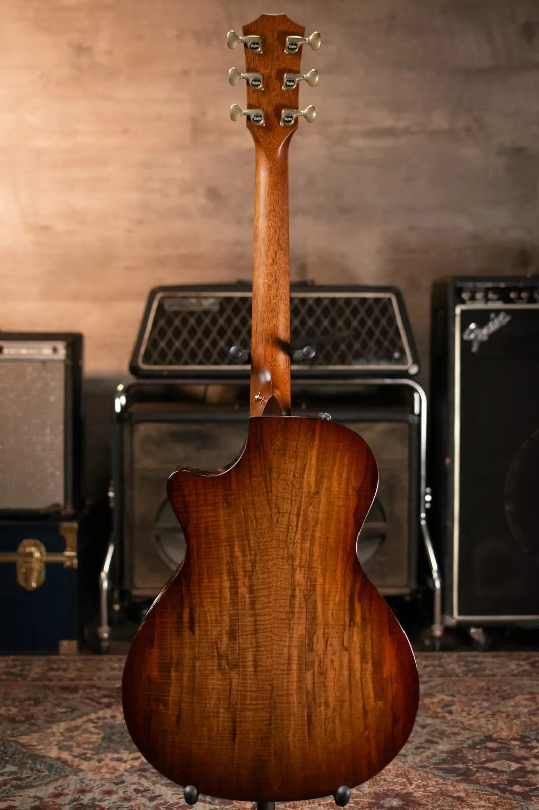 Taylor Custom Shop Queen's Walnut/Redwood Grand Concert Acoustic Guitar with Hardshell Case