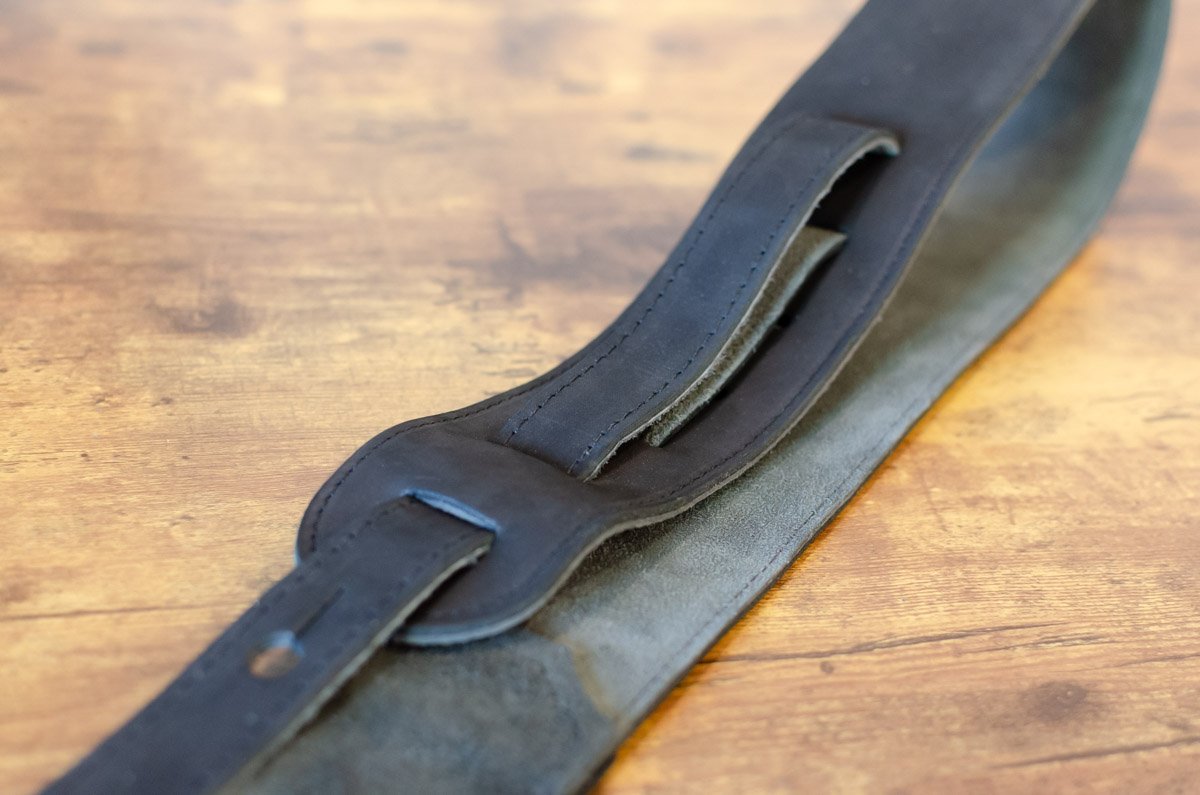 new Taylor Gemstone Strap 300 Series Black Sanded Suede 2 5 haggertys 09