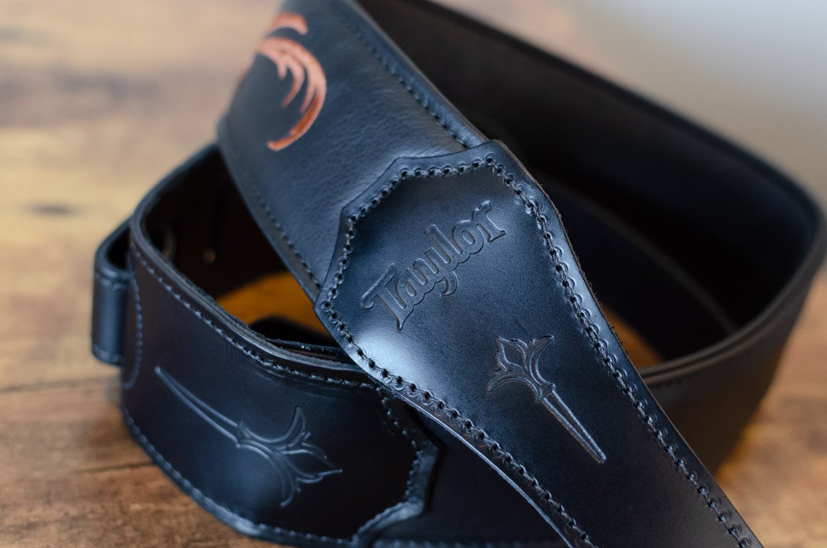 Taylor Nouveau Strap Presentation Series Black Leather 2.5"