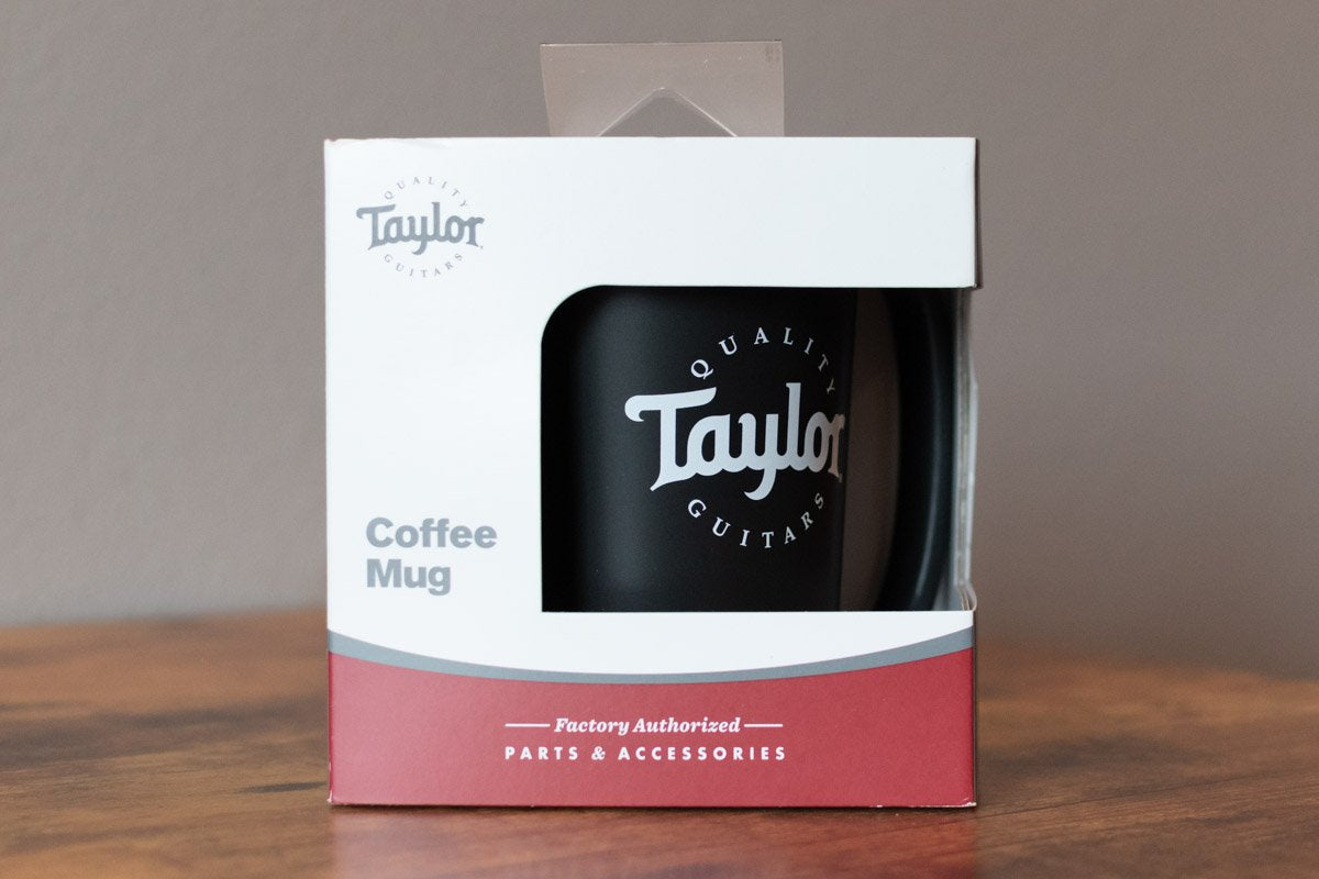 Taylor Rocca Coffee Mug - Black & White Logo - 12oz