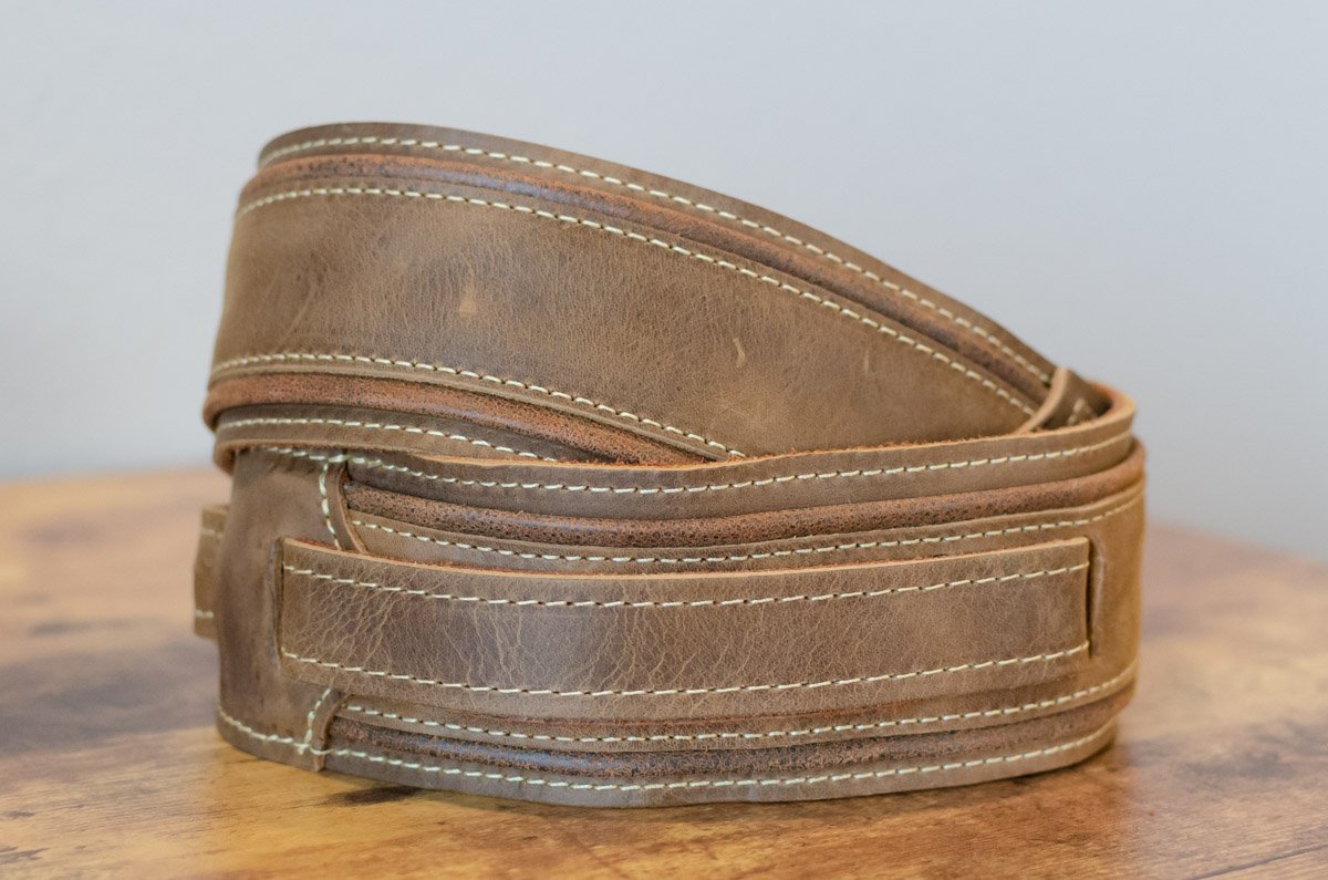 Taylor Wings Strap 600 Series Dark Brown Leather Guitar Strap - 2.5" (4109-25)