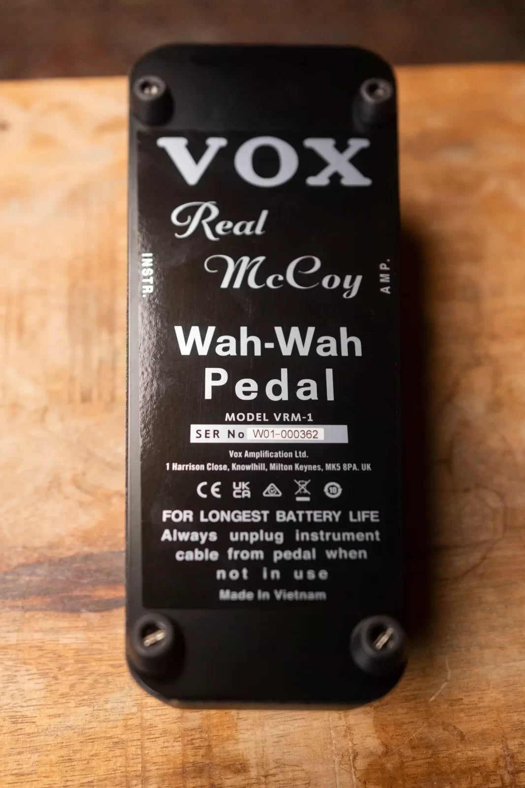 Vox Real McCoy Wah Limited Chrome
